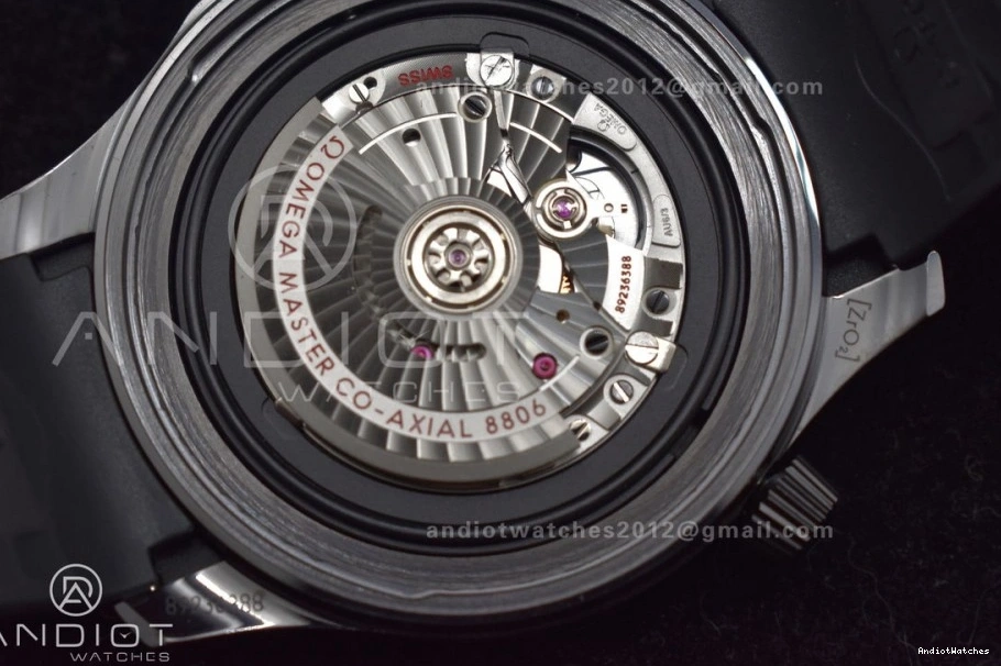 1066 43.5mm on Black Dial Black Best 1:1 Ceramic VSF Edition Strap Black Rubber Durable Seamaster A 300m 0430